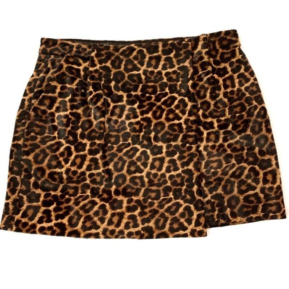 Diane Von Furstenberg Dresses & Skirts - DVF Melissa Genuine Leopard Calf Hair Mini Skirt